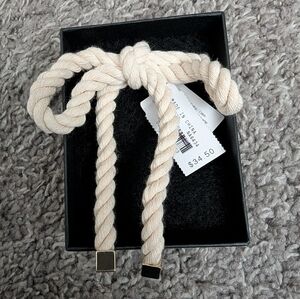 Elegant Cream Rope Barrette